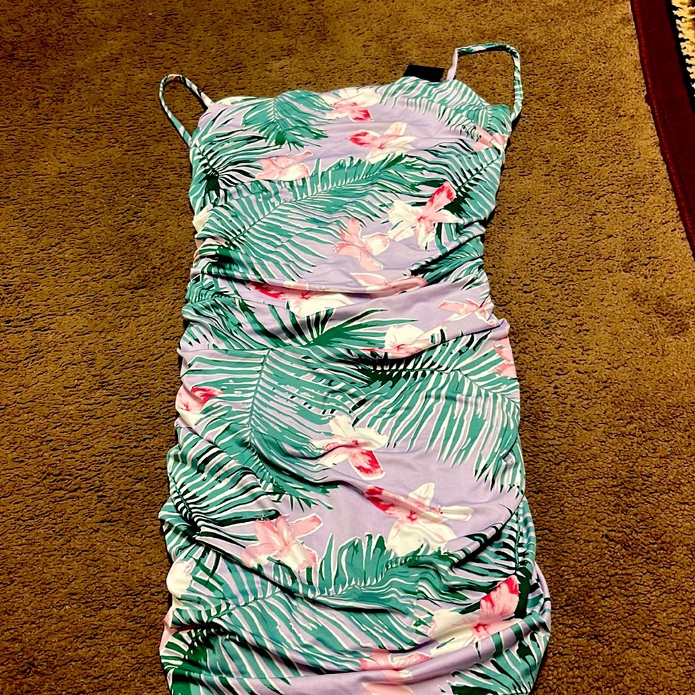 Thin strap low back stretchy beautiful cocktail dress !